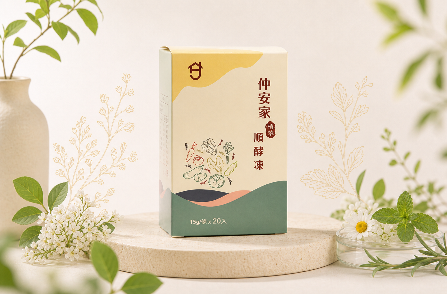 仲安家植萃順酵凍(20包/盒)