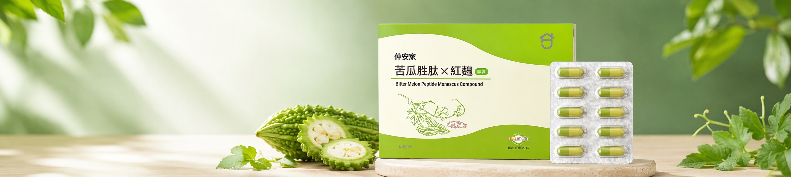仲安家苦瓜胜肽x紅麴膠囊(60顆/盒)